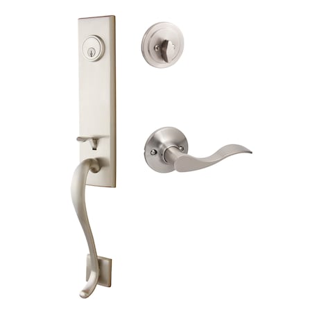Sure-Loc Hardware Sure-Loc Hardware Solitude Handleset, Snowbird Handleset Trim, Satin Nickel, Right Hand SL507-SB-RH 15